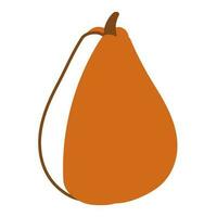 calabaza naranja otoño comida línea elemento icono vector