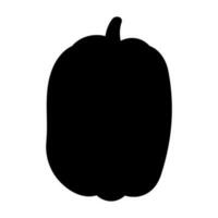 calabaza negro Víspera de Todos los Santos jardín otoño elemento icono vector