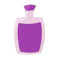 flask potion perfume jar colored icon element vector