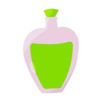 flask potion perfume jar colored icon element vector