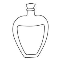 flask potion perfume jar line icon element vector