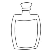 flask potion perfume jar line icon element vector