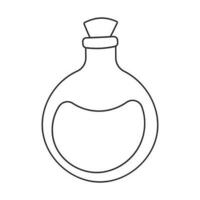 flask potion perfume jar line icon element vector