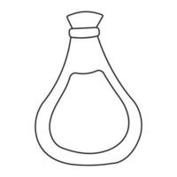 flask potion perfume jar line icon element vector