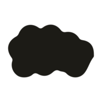 nube negro sólido png