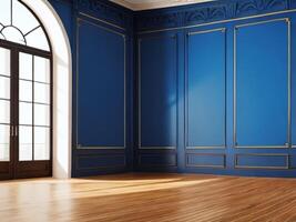 . luxury background a wall empty room, home living. photo