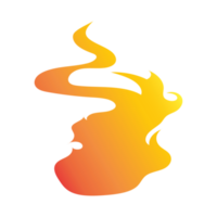 Gradient Orange Feuer Flamme png