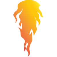 gradient orange fire flame png