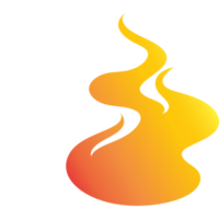 Gradient Orange Feuer Flamme png