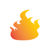 Gradient Orange Feuer Flamme png