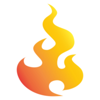 Gradient Orange Feuer Flamme png