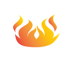 Gradient Orange Feuer Flamme png