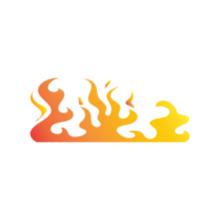 gradient orange fire flame png