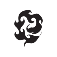 black fire frame png