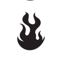 schwarz Feuer Rahmen png