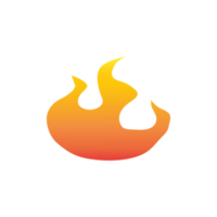 Gradient Orange Feuer Flamme png