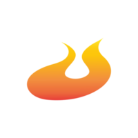 Gradient Orange Feuer Flamme png