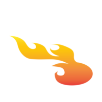 gradient orange fire flame png