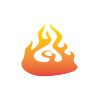 Gradient Orange Feuer Flamme png