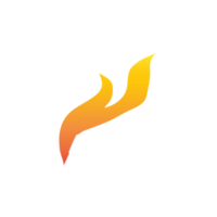 Gradient Orange Feuer Flamme png