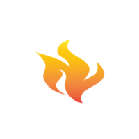 gradient orange fire flame png