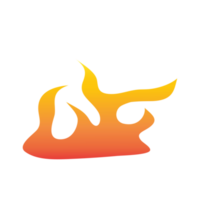 gradient orange fire flame png