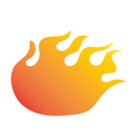 gradient orange fire flame png