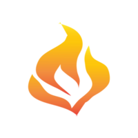 pente Orange Feu flamme png