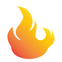 degradado naranja fuego fuego png