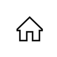 Home icon vector. House, real estate icon symbol vector