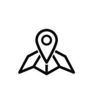 map icon, point location vector