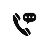 Phone call icon vector. Telephone icon symbol vector