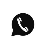 Phone call icon vector. Telephone icon symbol vector
