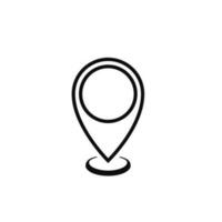 map icon, point location vector