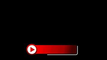 YouTube Subscribe Button Animation with H-264 Alpha Matte Channel video