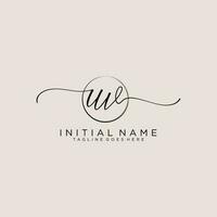 Initial UV feminine logo collections template. handwriting logo of initial signature, wedding, fashion, jewerly, boutique, floral and botanical with creative template for any company or business. vector