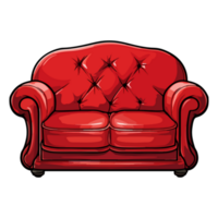 sofa icon, sofa In Cartoon Style, sofa Sticker png