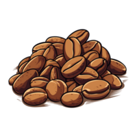 caffè fagioli mano disegno schizzo incisione illustrazione stile png