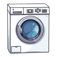 het wassen machine en de was, wasserij sticker png