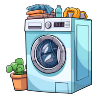 washing machine and laundry, laundry sticker png