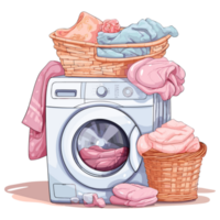 het wassen machine en de was, wasserij sticker png