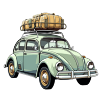 Käfer klassisch Auto mit ein Dach Gestell Illustration png