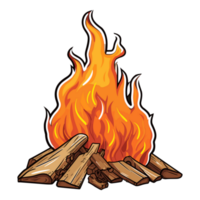 brûlant et disparu feu, forêt chauffage feu, cheminée brûler l'automne, bois de chauffage en bois Extérieur Feu la combustion, feu autocollant des illustrations png