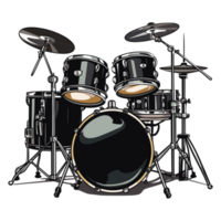 drum set kit musical instruments illustration png