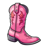 roze cowboy veedrijfster laarzen in western zuidwestelijk stijl, veedrijfster illustratie. png