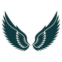 Bird wings illustration logo. vector