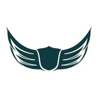 Bird wings illustration logo. vector