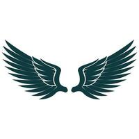 pájaro alas ilustración logo. vector