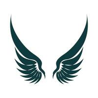 Bird wings illustration logo. vector