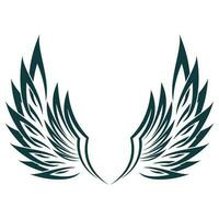 Bird wings illustration logo. vector